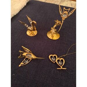 Mascot Crystal Delight Style 24K Gold Plated Austrian Crystal Figurine Lot